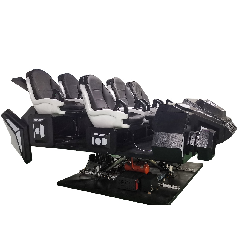 VR mørkt rumskib Varmt salg underholdning virtual reality oplevelse sæde 9Dvr biograf 6 sæder 9dvr til familie
